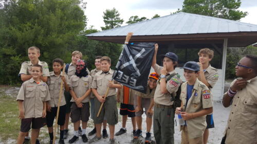The troop in action